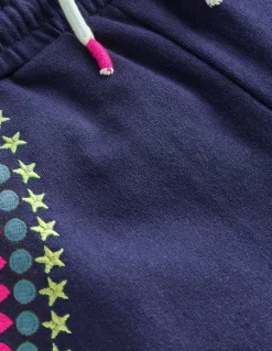 Bas de jogging évasé brodé