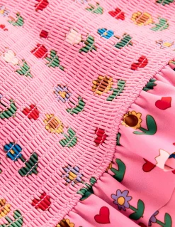 Bikini à smocks et basque