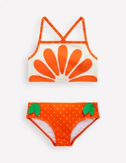 Bikini croisé dans le dos à logo