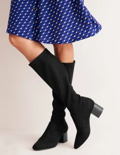 Bottes hauteur genou stretch à talons