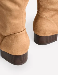 Bottes plates stretch hauteur genou