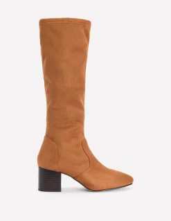 Bottes stretch à talons carrés