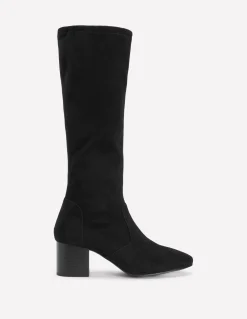 Bottes stretch à talons carrés