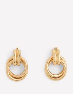 Boucles d'oreilles à double torsade