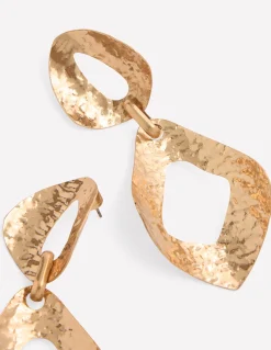 Boucles d’oreilles doubles martelées