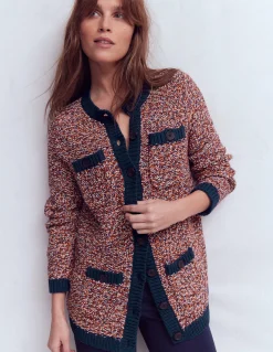 Cardigan chiné texturé
