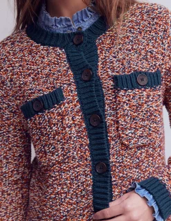 Cardigan chiné texturé