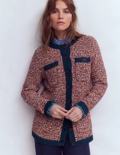 Cardigan chiné texturé