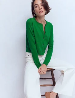 Cardigan court Emilia en coton