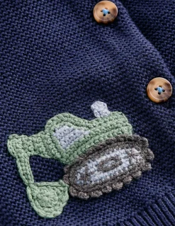 Cardigan en coton avec logo