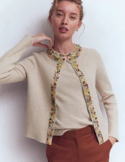 Cardigan en maille ornementé