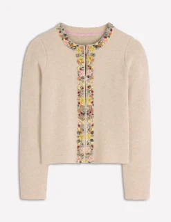 Cardigan en maille ornementé