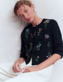 Cardigan en maille ornementé