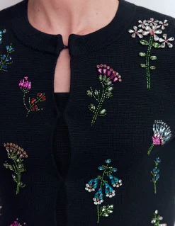 Cardigan en maille ornementé