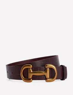 Ceinture Iris à mors en cuir