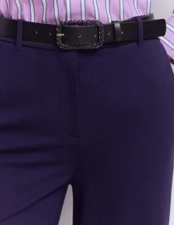 Ceinture tressée à détails en métal