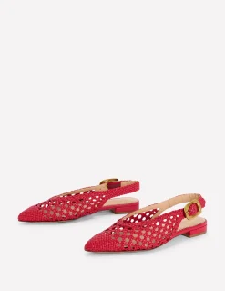 Chaussures plates couvrantes à bout pointu