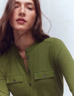 Chemise avec poche surpiquée