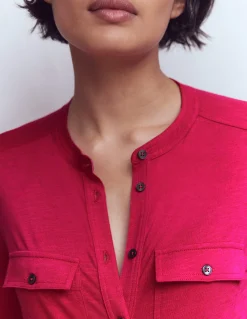 Chemise avec poche surpiquée