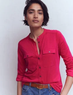Chemise avec poche surpiquée