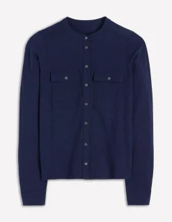 Chemise avec poche surpiquée