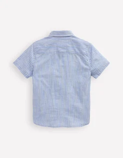 Chemise brodée à manches courtes