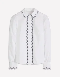 Chemise brodée en coton