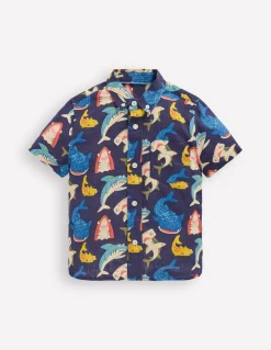 Chemise en coton et lin