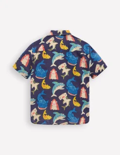 Chemise en coton et lin