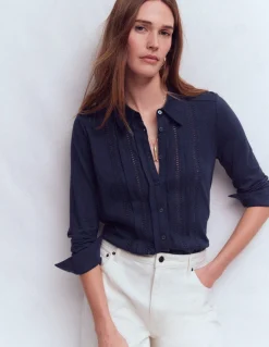 Chemise en jersey à détails