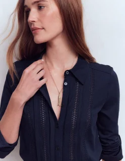 Chemise en jersey à détails