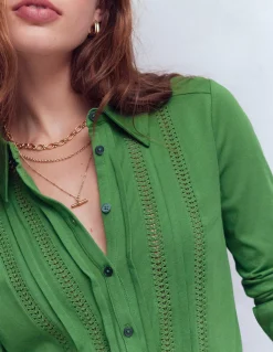 Chemise en jersey à détails