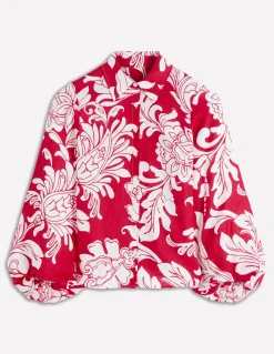 Chemise en lin à manches bouffantes