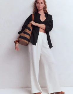 Chemise longue en lin