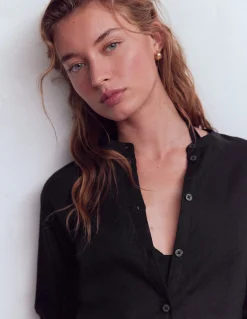 Chemise longue en lin