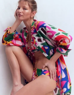 Chemise longue en lin