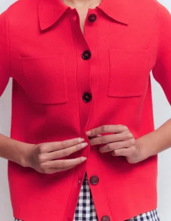 Chemise manches courtes en maille