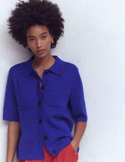 Chemise manches courtes en maille