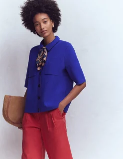 Chemise manches courtes en maille