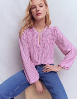 Chemise Mya smockée en jersey