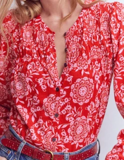 Chemise Mya smockée en jersey