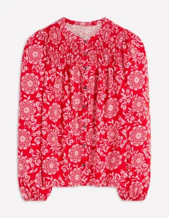 Chemise Mya smockée en jersey