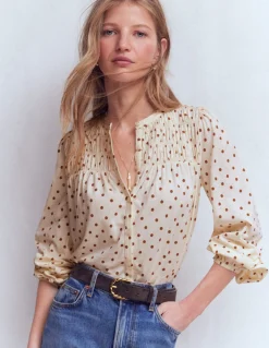 Chemise Mya smockée en jersey