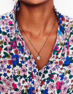 Collier avec pendentif fin tournant