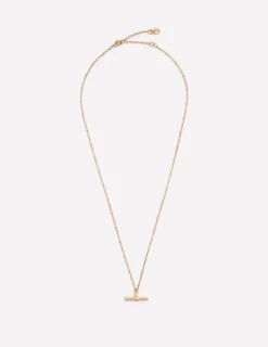 Collier avec pendentif fin en T