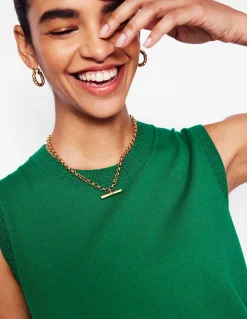 Collier chaîne à barre en T