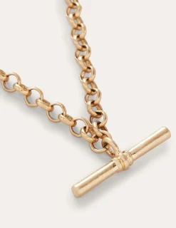 Collier chaîne à barre en T