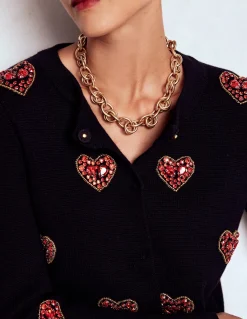 Collier chaîne double torsade