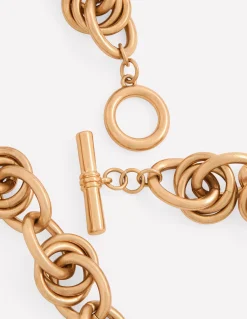 Collier chaîne double torsade