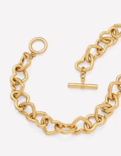 Collier chaîne épais à cœurs